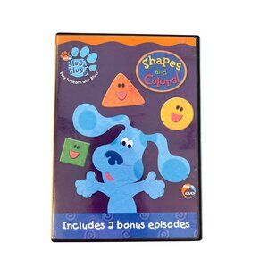 Blues Clues Shapes And Colors Full Screen DVD 2003 Educational Show Pre-Owned